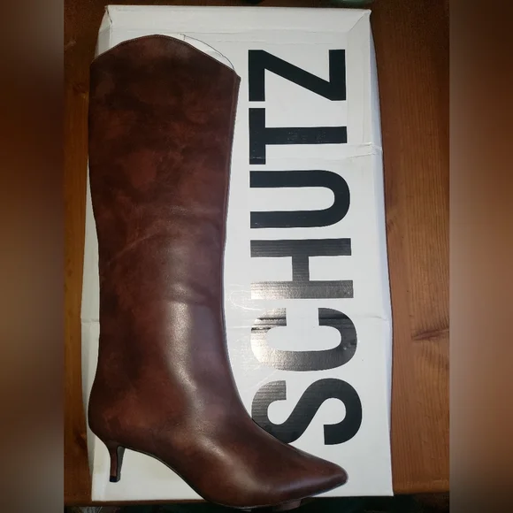 NEW Schutz Maryana Lo Leather Boot - Picture 2 of 4